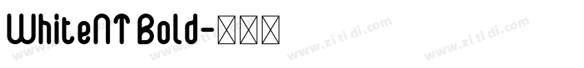 WhiteNT Bold字体转换